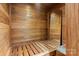 The natural wood sauna offers a relaxing way to destress and rejuvenate the body at 5192 Corbin Ln, Hickory, NC 28601