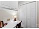 Convenient office nook with a built-in desk and storage, adjacent to a closet for maximum functionality at 600 Queens Rd, Cherryville, NC 28021