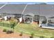 Aerial view of manicured backyards and patios at 6365 Ashton Park Dr, Denver, NC 28037