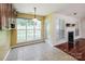 Cozy breakfast nook featuring tile flooring and lots of natural light at 6414 Goldenblush Cir, Charlotte, NC 28269