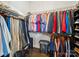 Organized walk-in closet with shelving and racks for ample storage at 7150 Irongate Dr, Indian Land, SC 29707