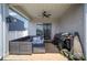 Covered patio area is great for outdoor dining and entertaining at 1010 Harry Ct, Albemarle, NC 28001