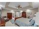Spacious main bedroom with en-suite bathroom access, tray ceiling and detailed furnishings at 1236 James Farm Rd, Hickory, NC 28602
