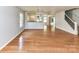 Spacious open floor plan, with hardwood floors and seamless transitions between rooms at 14307 Hartwell Farm Dr, Charlotte, NC 28278