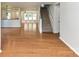Bright living room featuring hardwood floors and an open floor plan at 14307 Hartwell Farm Dr, Charlotte, NC 28278