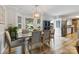 Bright dining area features a wooden table set and expansive windows at 1507 Breckenwood Dr, Rock Hill, SC 29732