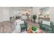 Open-concept living area seamlessly connecting the living room and kitchen at 1514 Starmount Cove Ln, Charlotte, NC 28210