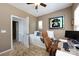 A functional bedroom with a daybed and workspace, offering comfort and convenience with neutral walls and plenty of light at 432 W Worthington Ave, Charlotte, NC 28203