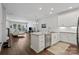 Modern kitchen with granite countertops and stainless steel appliances at 517 Morrows Turnout Way, Pineville, NC 28134