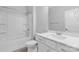 Bright bathroom featuring a clean white vanity, toilet, and bathtub-shower combo at 5244 Admirals Lndg, Lancaster, SC 29720