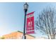 A street view featuring a decorative street lamp post with a 'Belmont' banner at 531 Winding Way # 9, Belmont, NC 28012