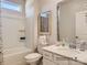 Well-lit bathroom with a bathtub, shower, and modern fixtures for a clean and functional design at 6352 Fairfax Ct, Maiden, NC 28650