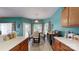 This kitchen has tile floors, wood cabinets, and stainless steel appliances at 725 Chelton Ln, Fort Mill, SC 29715