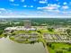 Beautiful aerial view of a lakeside community with well-maintained landscaping and scenic surroundings at 921 Summerlake Dr, Fort Mill, SC 29715