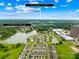 Aerial view of the 921 Summerlake Dr. community with a lake and close proximity to downtown Fort Mill at 921 Summerlake Dr, Fort Mill, SC 29715