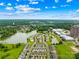 Aerial view of the 921 Summerlake Dr. community with a lake and close proximity to downtown Fort Mill at 921 Summerlake Dr, Fort Mill, SC 29715
