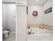 Serene bathroom featuring a deep soaking tub, elegant fixtures, and a calming ambiance for a spa-like experience at 9428 Carneros Creek Rd, Charlotte, NC 28214