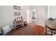 The hallway features modern decorations, neutral paint, and carpeted floors at 9428 Carneros Creek Rd, Charlotte, NC 28214