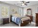 Cozy bedroom with neutral paint, hardwood floors, with lots of light at 109 Trent Pines Dr, Mooresville, NC 28117