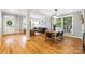 Inviting living room with hardwood floors, neutral paint, ample natural light, and stylish contemporary decor at 126 Blandina Ct, Fort Mill, SC 29708