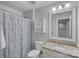 Well-lit bathroom featuring a granite countertop and modern fixtures at 1335 Bryson Gap Dr, Fort Mill, SC 29715
