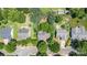 Aerial view showing the home and surrounding neighborhood at 2001 Enderbury Dr, Indian Trail, NC 28079