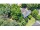 An aerial view of the house and the surrounding trees can be seen at 2001 Enderbury Dr, Indian Trail, NC 28079