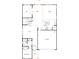 Functional first-floor plan with a spacious kitchen, Gathering room, and flex area at 3228 Maya Ln # 40, Midland, NC 28107