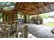 Wood deck and partially covered structure situated near main house at 416 E Union St, Marshville, NC 28103