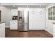 Kitchen with stainless steel refrigerator, and ample white cabinets at 6811 Kluttz Rd, Concord, NC 28025