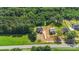 Aerial view of homes along a road, in a wooded area at 8680 Sherrills Ford Rd, Sherrills Ford, NC 28673