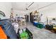 Spacious garage offering plenty of room for storage and activities at 9025 Henry Thoreau Rd, Charlotte, NC 28214