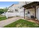 Townhouse backyard with fence, grass and concrete patio at 9728 Blossom Hill Dr, Huntersville, NC 28078