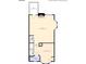 Second floor plan showcasing a living room, balcony, kitchen, and bathroom at 9728 Blossom Hill Dr, Huntersville, NC 28078