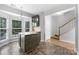 Kitchen island offering extra counter space and storage at 9728 Blossom Hill Dr, Huntersville, NC 28078