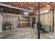 Spacious unfinished basement with workbench, storage and exposed beams at 116 Deer Trail Rd, Statesville, NC 28677