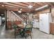Basement area features a kitchenette and a dining area with stairs leading to another level at 116 Deer Trail Rd, Statesville, NC 28677