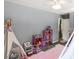 Cozy bedroom with pink carpet, teepee and dollhouse at 1420 11Th Street Nw Dr # 15, Hickory, NC 28601