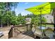 Inviting back deck with outdoor seating, perfect for entertaining and enjoying scenic views at 16402 Doves Canyon Ln, Charlotte, NC 28278