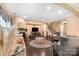 Spacious living room with hardwood floors, stylish seating, fireplace, and an open layout at 16402 Doves Canyon Ln, Charlotte, NC 28278