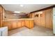 The basement features a sink and countertop with wooden cabinets at 165 Fieldstone Farm Dr, Statesville, NC 28625