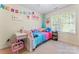 Bright bedroom featuring a desk area, a large window, and colorful decor at 1701 Whitney Ln, Salisbury, NC 28146