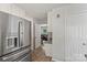 Modern kitchen features stainless steel appliances, granite countertops and opens to living area at 2012 Killarney Pl, Charlotte, NC 28262