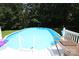 Above-ground pool with a deck and lounge chair at 220 Singing Pine Dr, Clover, SC 29710