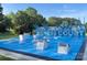 Outdoor fitness area with a blue ninja warrior-style obstacle course at 240 Orson Oaks Ln, Pineville, NC 28134