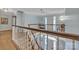 Inviting foyer showcasing a staircase, chandelier, and beautiful entry door with decorative glass at 327 Saint Andrews Rd, Statesville, NC 28625