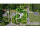 Aerial view showcasing the property, its boundaries, and surrounding neighborhood at 3724 Patricia Nw Dr, Concord, NC 28027