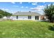 Level backyard featuring privacy fence, back patio and mature trees offering shade and curb appeal at 4697 Madeline Dr, Rock Hill, SC 29732