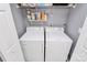 Laundry room with modern washer and dryer units, offering convenience at 5980 Cougar Ln, Charlotte, NC 28269