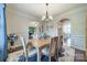 Spacious dining room with hardwood floors and views to other rooms of the home at 6417 Loyola Ct, Mint Hill, NC 28227